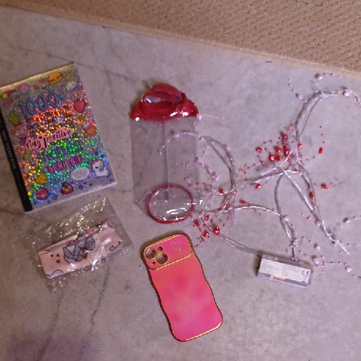 Pink Gradient Phone Case With Gold Trim - Compatible Cell Phone Accessory